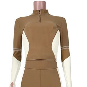 Few sizes , track suit , tan only